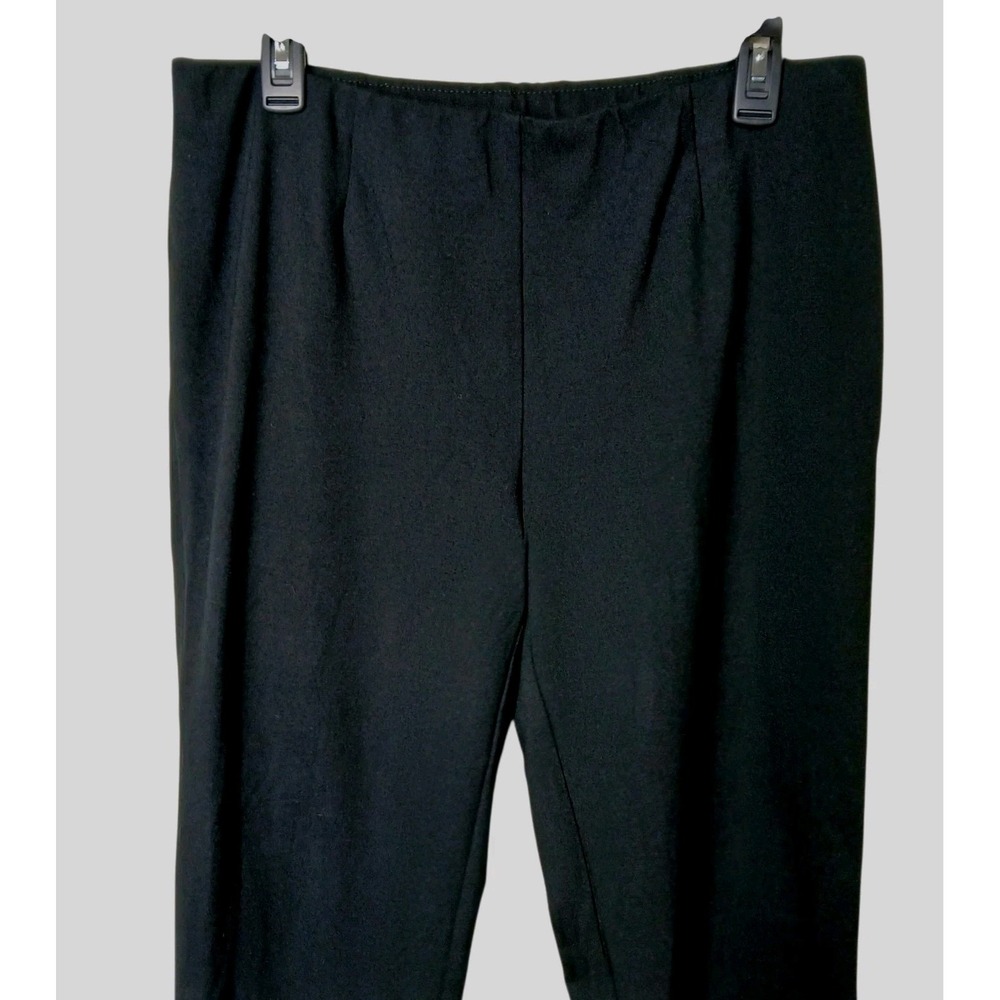 J Jill Black Pull On Ponte Knit Slim Leg Pants Women's Size Medium Viscose Bld - Picture 4 of 16
